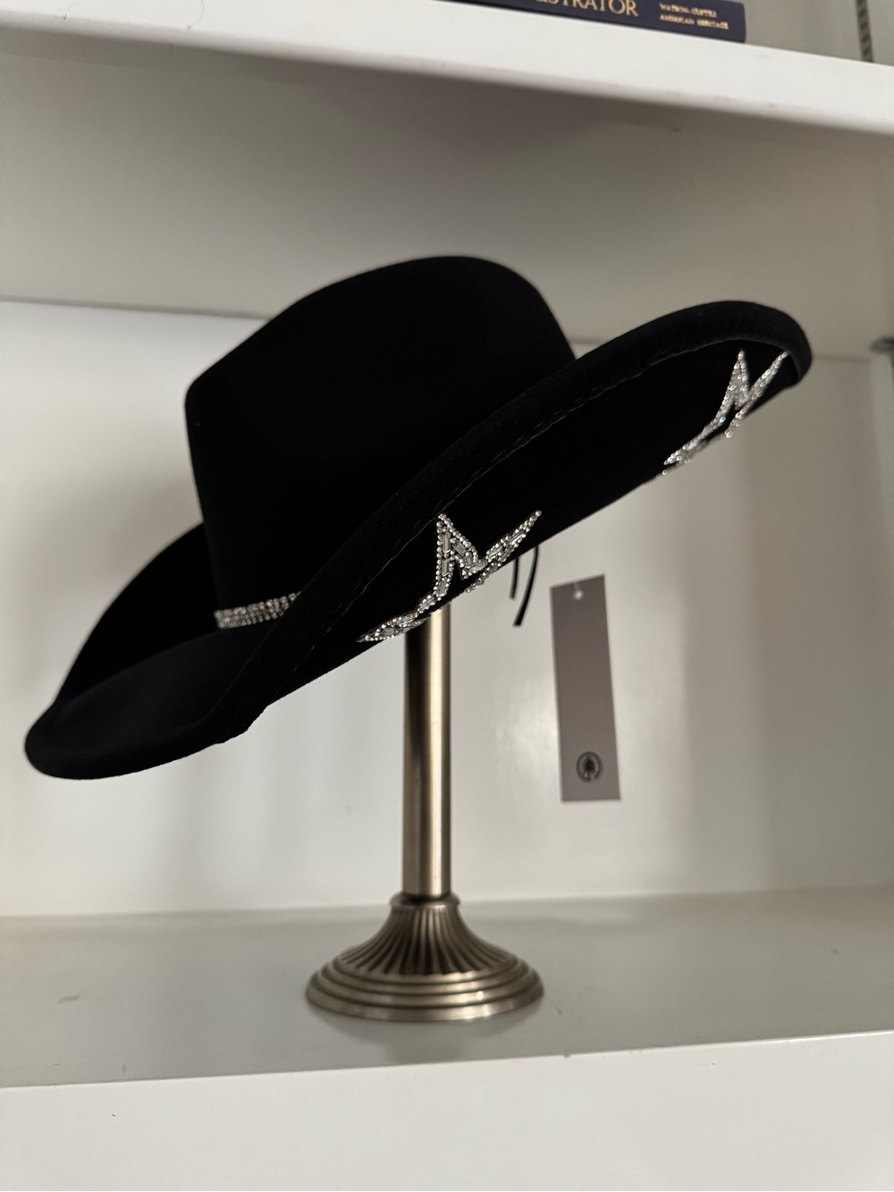 NWT Black Star Rhinestone Cowgirl Hat Western Festival Pink Available